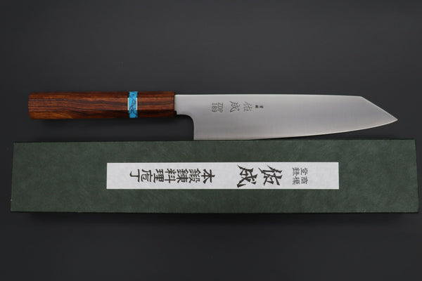 Sukenari Kiritsuke SCL-543 ZDP189 Kiritsuke 210mm (8.2 inch) Custom Limited Edition, Sukenari ZDP-189 Clad Kiritsuke 210mm (8.2 inch, SCL-543)
