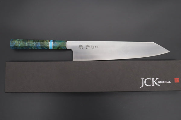 Sukenari Kiritsuke SCL-576 ZDP189 Kiritsuke 270mm (10.6 inch) Custom Limited Edition, Sukenari ZDP-189 Clad Kiritsuke 270mm (10.6 inch, SCL-576)