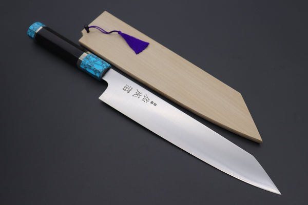 Sukenari Kiritsuke SCL-321 ZDP189 Kirutsuke Slicer 240mm (9.4 inch) Custom Limited Edition, Sukenari ZDP-189 Clad Kiritsuke Slicer 240mm (9.4 inch, SCL-321)