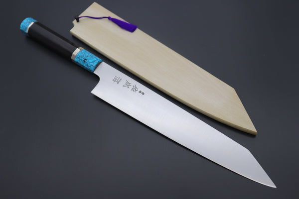Sukenari Kiritsuke SCL-338 ZDP189 Kirutsuke Slicer 270mm (10.6 inch) Custom Limited Edition, Sukenari ZDP-189 Clad Kiritsuke Slicer 270mm (10.6 inch, SCL-338)