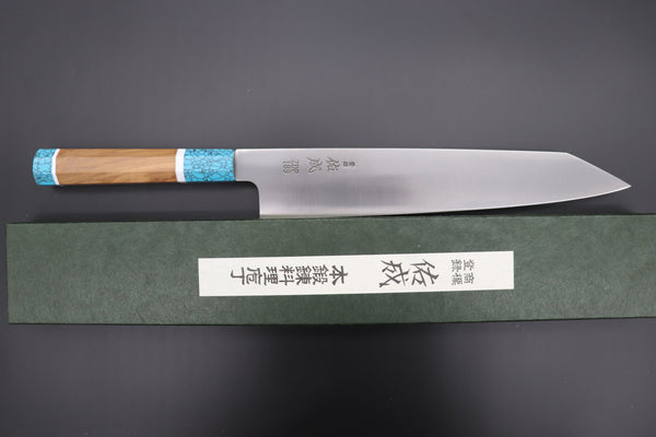 Sukenari Kiritsuke SCL-341 ZDP189 Kirutsuke Slicer 270mm (10.6 inch) Custom Limited Edition, Sukenari ZDP-189 Clad Kiritsuke Slicer 270mm (10.6 inch, SCL-341)