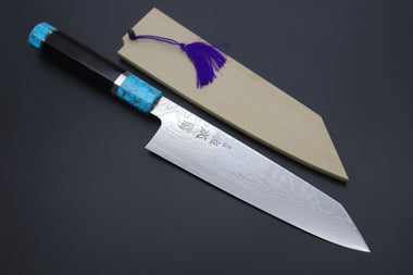 Sukenari Kiritsuke SCL-411 ZDP189 Kiritsuke 210mm (8.2 inch) Custom Limited Edition, Sukenari ZDP-189 Nickel Damascus Kiritsuke 210mm (8.2 inch, SCL-411)
