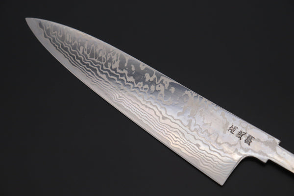 Sukenari Wa Gyuto “Build Your Dream Knife” Sukenari HAP-40 Nickel Damascus SNBO-3 Wa Gyuto 210mm (8.2 Inch)