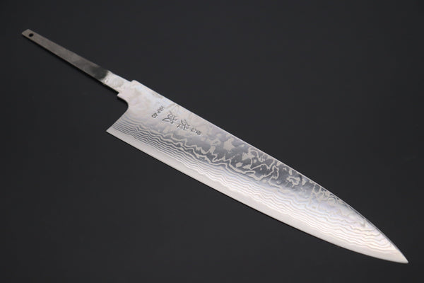 Sukenari Wa Gyuto SNBO-7 Wa Gyuto 240mm (9.4 Inch) / 1. Blade Only (without a Wa Handle) US$670 “Build Your Dream Knife” Sukenari HAP-40 Nickel Damascus SNBO-7 Wa Gyuto 240mm (9.4 Inch)