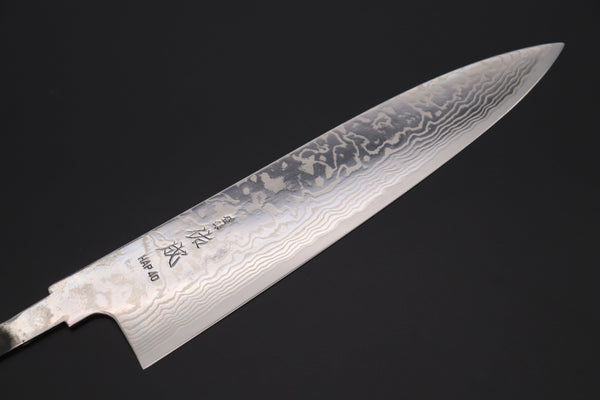 Sukenari Wa Gyuto “Build Your Dream Knife” Sukenari HAP-40 Nickel Damascus SNBO-7 Wa Gyuto 240mm (9.4 Inch)