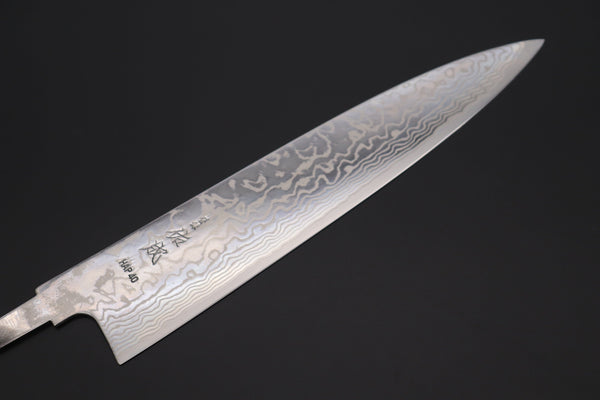 Sukenari Wa Gyuto “Build Your Dream Knife” Sukenari HAP-40 Nickel Damascus SNBO-8 Wa Gyuto 270mm (10.6 Inch)