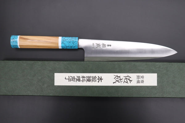 Sukenari Wa Gyuto SCL-404 HAP40 Wa Gyuto 210mm (8.2 inch) Custom Limited Edition, Sukenari HAP-40 Clad Wa Gyuto 210mm (8.2 inch, SCL-404)