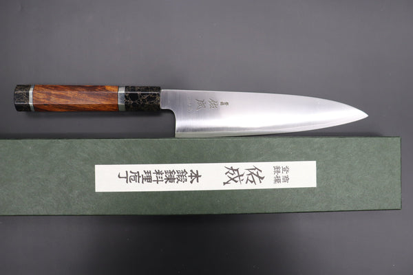 Sukenari Wa Gyuto SCL-407 HAP40 Wa Gyuto 210mm (8.2 inch) Custom Limited Edition, Sukenari HAP-40 Clad Wa Gyuto 210mm (8.2 inch, SCL-407)