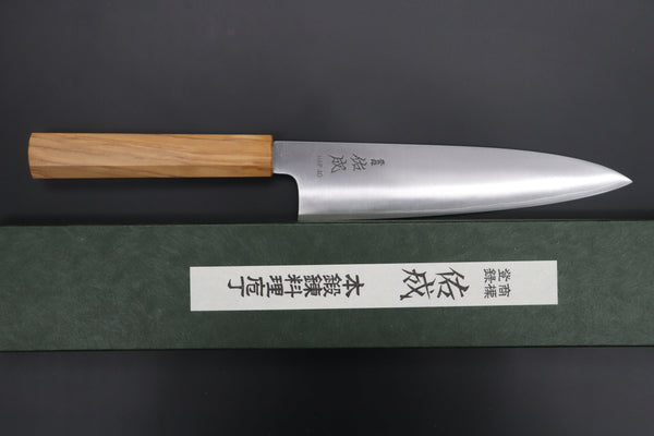 Sukenari Wa Gyuto SCL-409 HAP40 Wa Gyuto 210mm (8.2 inch) Custom Limited Edition, Sukenari HAP-40 Clad Wa Gyuto 210mm (8.2 inch, SCL-409)