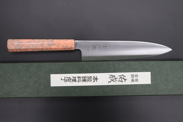 Sukenari Wa Gyuto SCL-410 HAP40 Wa Gyuto 210mm (8.2 inch) Custom Limited Edition, Sukenari HAP-40 Clad Wa Gyuto 210mm (8.2 inch, SCL-410)