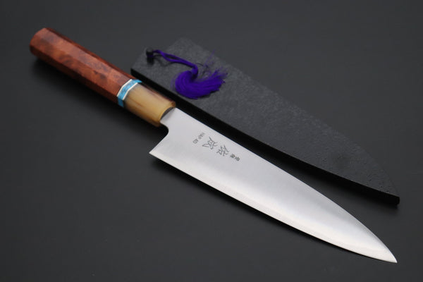 Sukenari Wa Gyuto SCL-464 HAP40 Wa Gyuto 210mm (8.2 inch) Custom Limited Edition, Sukenari HAP-40 Clad Wa Gyuto 210mm (8.2 inch, SCL-464)