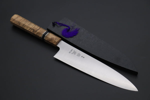 Sukenari Wa Gyuto SCL-466 HAP40 Wa Gyuto 210mm (8.2 inch) Custom Limited Edition, Sukenari HAP-40 Clad Wa Gyuto 210mm (8.2 inch, SCL-466)