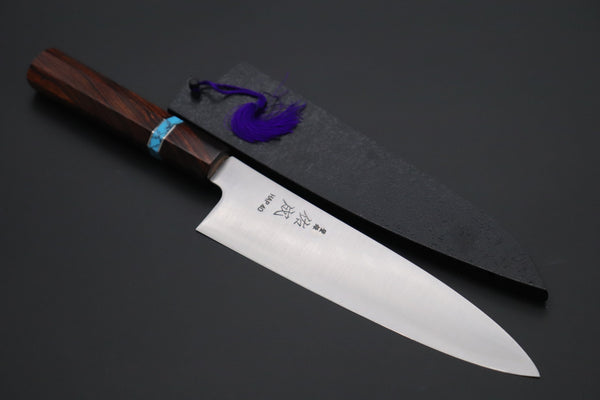 Sukenari Wa Gyuto SCL-469 HAP40 Wa Gyuto 210mm (8.2 inch) Custom Limited Edition, Sukenari HAP-40 Clad Wa Gyuto 210mm (8.2 inch, SCL-469)