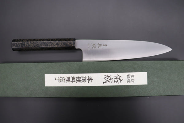 Sukenari Wa Gyuto SCL-490 HAP40 Wa Gyuto 210mm (8.2 inch) Custom Limited Edition, Sukenari HAP-40 Clad Wa Gyuto 210mm (8.2 inch, SCL-490)