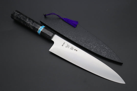 Sukenari Wa Gyuto SCL-599 HAP40 Wa Gyuto 210mm (8.2 inch) Custom Limited Edition, Sukenari HAP-40 Clad Wa Gyuto 210mm (8.2 inch, SCL-599)