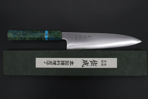 Sukenari Wa Gyuto SCL-601 HAP40 Wa Gyuto 210mm (8.2 inch) Custom Limited Edition, Sukenari HAP-40 Clad Wa Gyuto 210mm (8.2 inch, SCL-601)