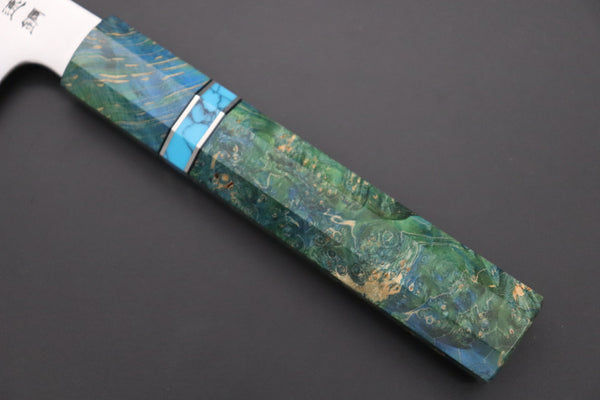 Sukenari Wa Gyuto SCL-601 HAP40 Wa Gyuto 210mm (8.2 inch) Custom Limited Edition, Sukenari HAP-40 Clad Wa Gyuto 210mm (8.2 inch, SCL-601)