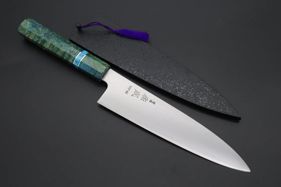 Sukenari Wa Gyuto SCL-601 HAP40 Wa Gyuto 210mm (8.2 inch) Custom Limited Edition, Sukenari HAP-40 Clad Wa Gyuto 210mm (8.2 inch, SCL-601)