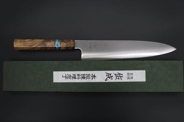 Sukenari Wa Gyuto Custom Limited Edition, Sukenari HAP-40 Clad Wa Gyuto 240mm (9.4 inch, SCL-475)