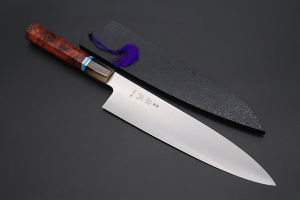 Sukenari Wa Gyuto Custom Limited Edition, Sukenari HAP-40 Clad Wa Gyuto 240mm (9.4 inch, SCL-478)