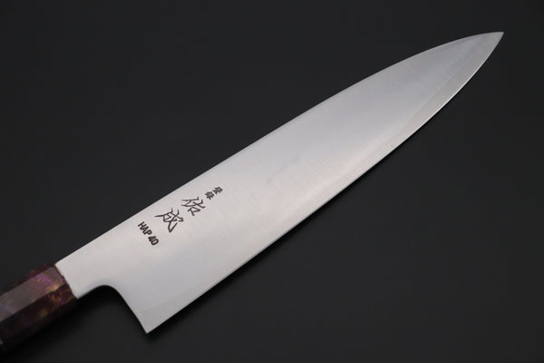 Sukenari Wa Gyuto Custom Limited Edition, Sukenari HAP-40 Clad Wa Gyuto 240mm (9.4 inch, SCL-607)