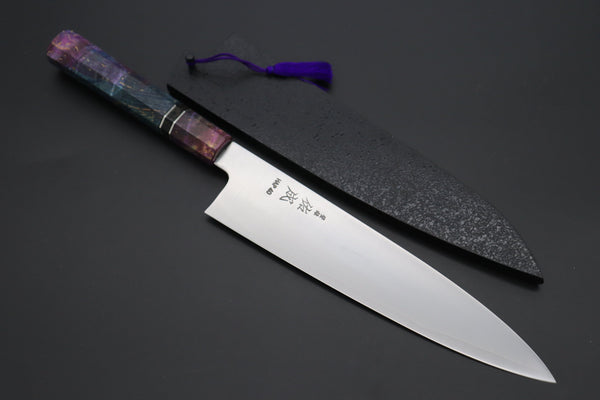 Sukenari Wa Gyuto Custom Limited Edition, Sukenari HAP-40 Clad Wa Gyuto 240mm (9.4 inch, SCL-607)