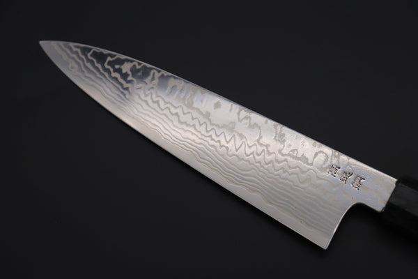 Sukenari Wa Gyuto Custom Limited Edition, Sukenari HAP-40 Nickel Damascus Wa Gyuto 210mm (8.2 inch, SCL-580)