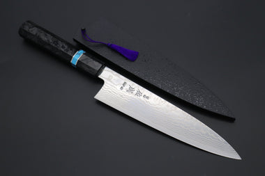 Sukenari Wa Gyuto Custom Limited Edition, Sukenari HAP-40 Nickel Damascus Wa Gyuto 210mm (8.2 inch, SCL-580)