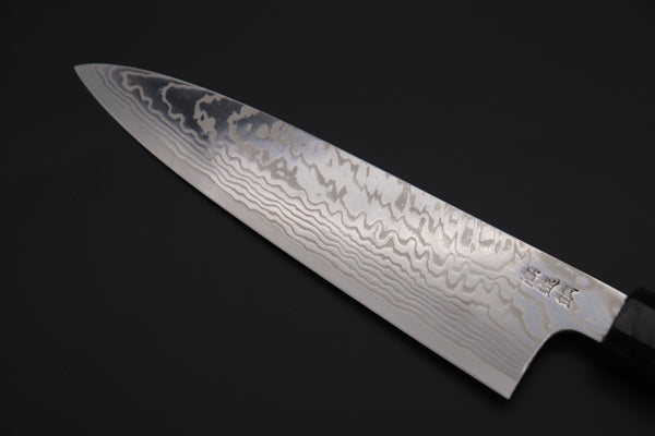 Sukenari Wa Gyuto Custom Limited Edition, Sukenari HAP-40 Nickel Damascus Wa Gyuto 210mm (8.2 inch, SCL-581)