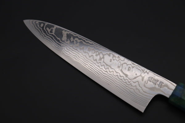 Sukenari Wa Gyuto Custom Limited Edition, Sukenari HAP-40 Nickel Damascus Wa Gyuto 210mm (8.2 inch, SCL-582)