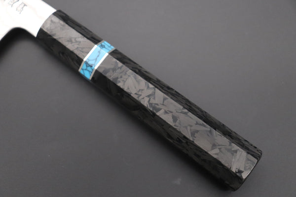 Sukenari Wa Gyuto Custom Limited Edition, Sukenari HAP-40 Nickel Damascus Wa Gyuto 240mm (9.4 inch, SCL-586)