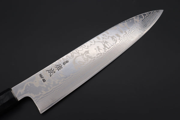 Sukenari Wa Gyuto Custom Limited Edition, Sukenari HAP-40 Nickel Damascus Wa Gyuto 240mm (9.4 inch, SCL-586)
