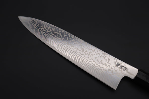 Sukenari Wa Gyuto Custom Limited Edition, Sukenari HAP-40 Nickel Damascus Wa Gyuto 240mm (9.4 inch, SCL-587)