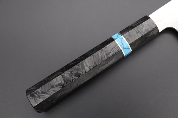 Sukenari Wa Gyuto Custom Limited Edition, Sukenari HAP-40 Nickel Damascus Wa Gyuto 270mm (10.6 inch, SCL-592)