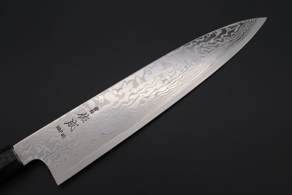 Sukenari Wa Gyuto Custom Limited Edition, Sukenari HAP-40 Nickel Damascus Wa Gyuto 270mm (10.6 inch, SCL-592)