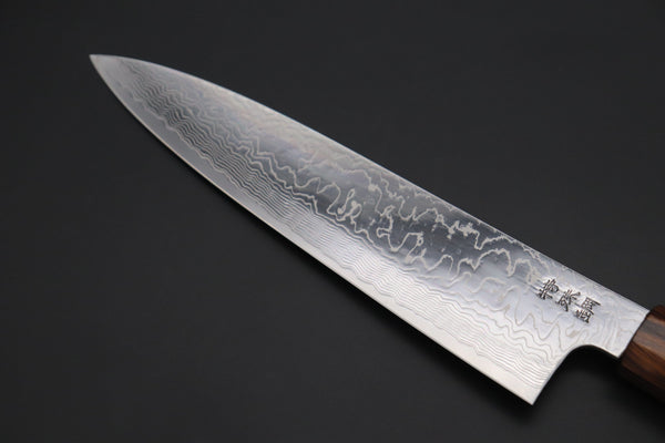 Sukenari Wa Gyuto Custom Limited Edition, Sukenari STRIX Nickel Damascus Wa Gyuto 210mm (8.2 inch, SCL-531)