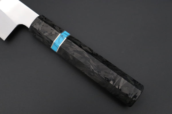 Sukenari Wa Gyuto SCL-621 VG-XEOS Wa Gyuto 210mm (8.2 inch) Custom Limited Edition, Sukenari VG-XEOS Clad Wa Gyuto 210mm - Double Shinogi, Mirror Polish (8.2 inch, SCL-621)