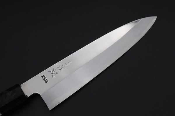 Sukenari Wa Gyuto SCL-621 VG-XEOS Wa Gyuto 210mm (8.2 inch) Custom Limited Edition, Sukenari VG-XEOS Clad Wa Gyuto 210mm - Double Shinogi, Mirror Polish (8.2 inch, SCL-621)