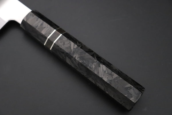 Sukenari Wa Gyuto SCL-622 VG-XEOS Wa Gyuto 210mm (8.2 inch) Custom Limited Edition, Sukenari VG-XEOS Clad Wa Gyuto 210mm - Double Shinogi, Mirror Polish (8.2 inch, SCL-622)