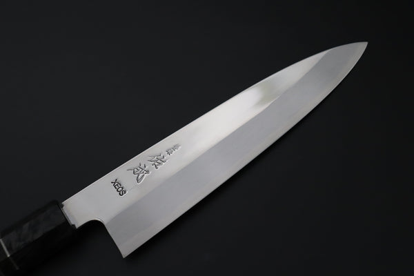 Sukenari Wa Gyuto SCL-622 VG-XEOS Wa Gyuto 210mm (8.2 inch) Custom Limited Edition, Sukenari VG-XEOS Clad Wa Gyuto 210mm - Double Shinogi, Mirror Polish (8.2 inch, SCL-622)