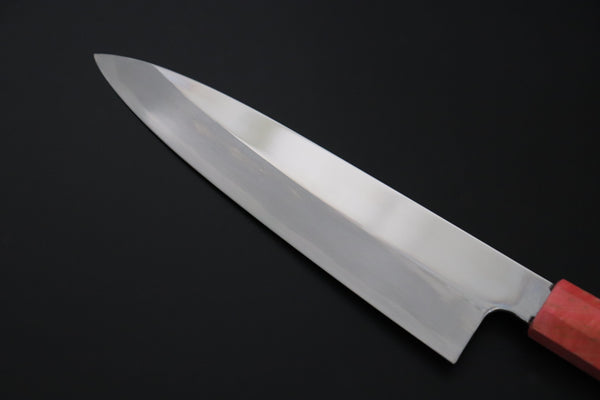 Sukenari Wa Gyuto SCL-623 VG-XEOS Wa Gyuto 210mm (8.2 inch) Custom Limited Edition, Sukenari VG-XEOS Clad Wa Gyuto 210mm - Double Shinogi, Mirror Polish (8.2 inch, SCL-623)
