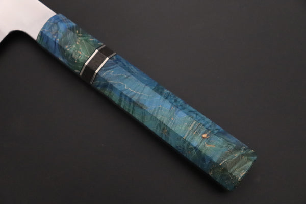 Sukenari Wa Gyuto SCL-626 VG-XEOS Wa Gyuto 270mm (10.6 inch) Custom Limited Edition, Sukenari VG-XEOS Clad Wa Gyuto 270mm - Double Shinogi, Mirror Polish (10.6 inch, SCL-626)