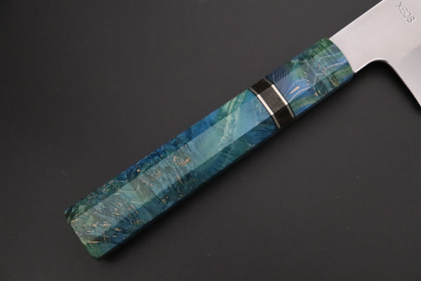 Sukenari Wa Gyuto SCL-626 VG-XEOS Wa Gyuto 270mm (10.6 inch) Custom Limited Edition, Sukenari VG-XEOS Clad Wa Gyuto 270mm - Double Shinogi, Mirror Polish (10.6 inch, SCL-626)