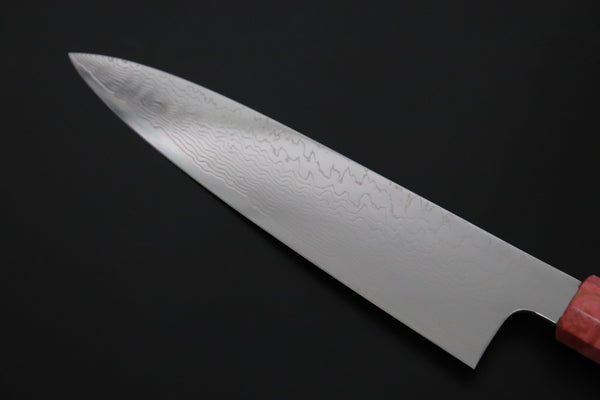 Sukenari Wa Gyuto SCL-640 VG-XEOS Wa Gyuto 210mm (8.2 inch) Custom Limited Edition, Sukenari VG-XEOS Nickel Damascus Wa Gyuto 210mm (8.2 inch, SCL-686)