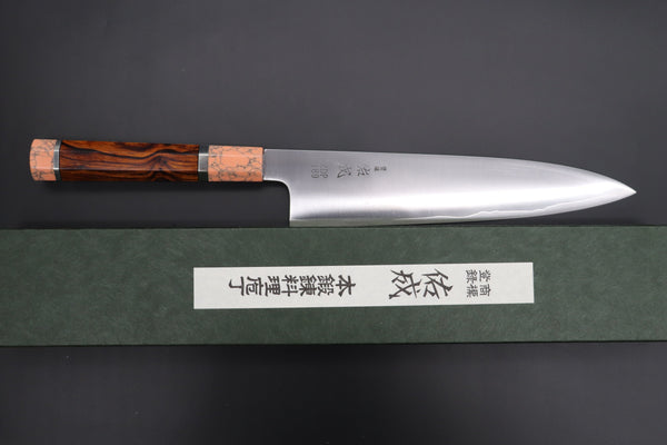 Sukenari Wa Gyuto SCL-402 ZDP189 Wa Gyuto 240mm (9.4 inch) Custom Limited Edition, Sukenari ZDP-189 Clad Wa Gyuto 240mm (9.4 inch, SCL-402)