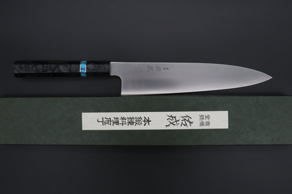 Sukenari Wa Gyuto SCL-548 ZDP189 Wa Gyuto 240mm (9.4 inch) Custom Limited Edition, Sukenari ZDP-189 Clad Wa Gyuto 240mm (9.4 inch, SCL-548)