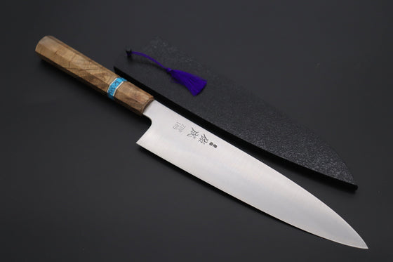 Sukenari Wa Gyuto SCL-556 ZDP189 Wa Gyuto 240mm (9.4 inch) Custom Limited Edition, Sukenari ZDP-189 Clad Wa Gyuto 240mm (9.4 inch, SCL-556)