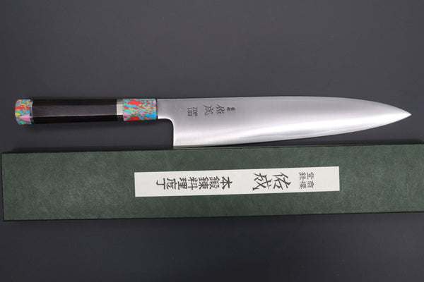 Sukenari Wa Gyuto SCL-302 ZDP189 Wa Gyuto 270mm (10.6 inch) Custom Limited Edition, Sukenari ZDP-189 Clad Wa Gyuto 270mm (10.6 inch, SCL-303)