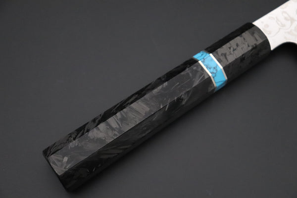 Sukenari Wa Gyuto SCL-688 ZDP189 Wa Gyuto 270mm (10.6 inch) Custom Limited Edition, Sukenari ZDP-189 Nickel Damascus Wa Gyuto 270mm (10.6 inch, SCL-688)