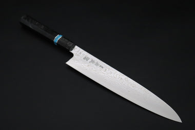 Sukenari Wa Gyuto SCL-688 ZDP189 Wa Gyuto 270mm (10.6 inch) Custom Limited Edition, Sukenari ZDP-189 Nickel Damascus Wa Gyuto 270mm (10.6 inch, SCL-688)